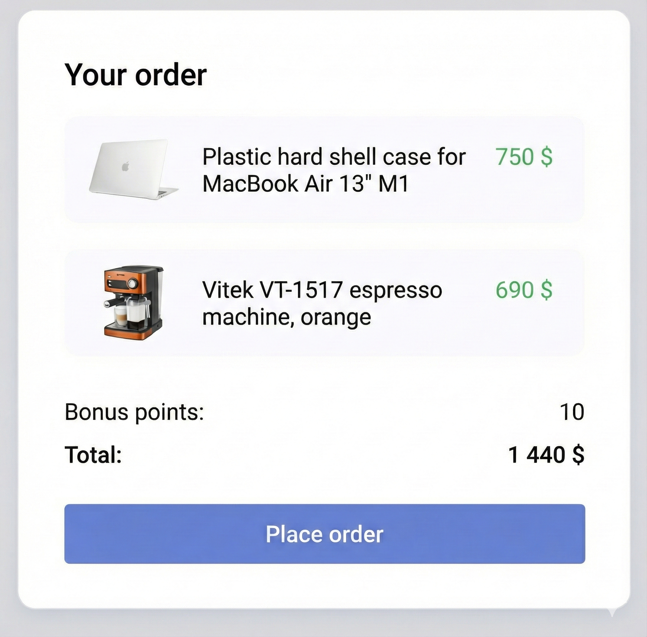 Recalculating product prices in the catalog